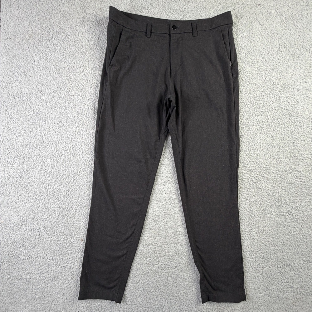 Lululemon Commision Pants Slim Fit Chinos Mens 36x31 Obsidian Wool Blend ABC